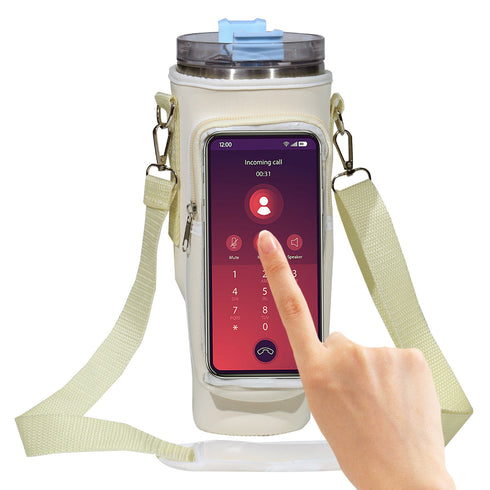40oz Cup Cover Transparent Touch Screen tumbler cover Neoprene kitchen gadgets
